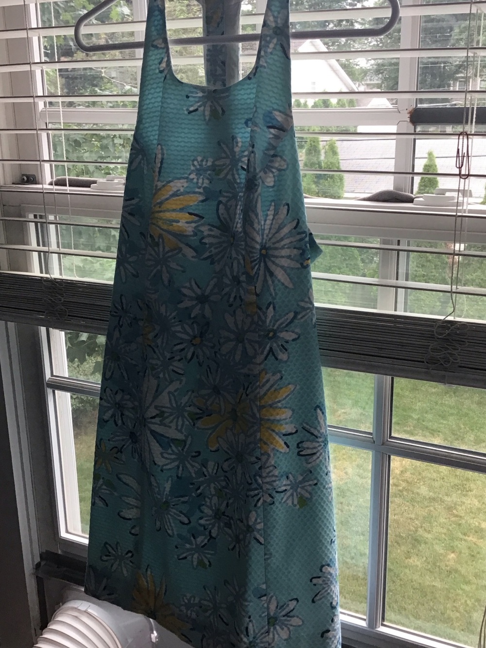 Lilly Pulitzer Aqua and Yellow Floral Sundress